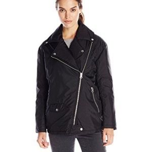 Cheap Monday black nylon oversized padded racer jacket